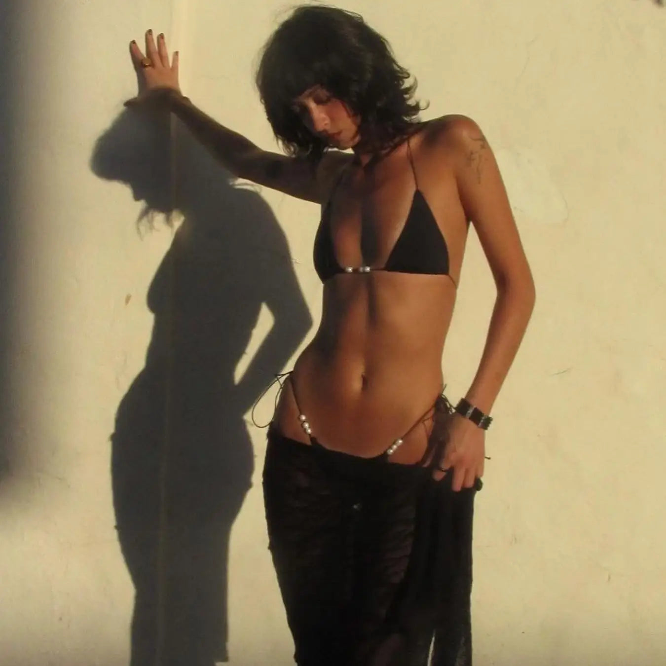 TRIANGLE BIKINI LONG SKIRT SET