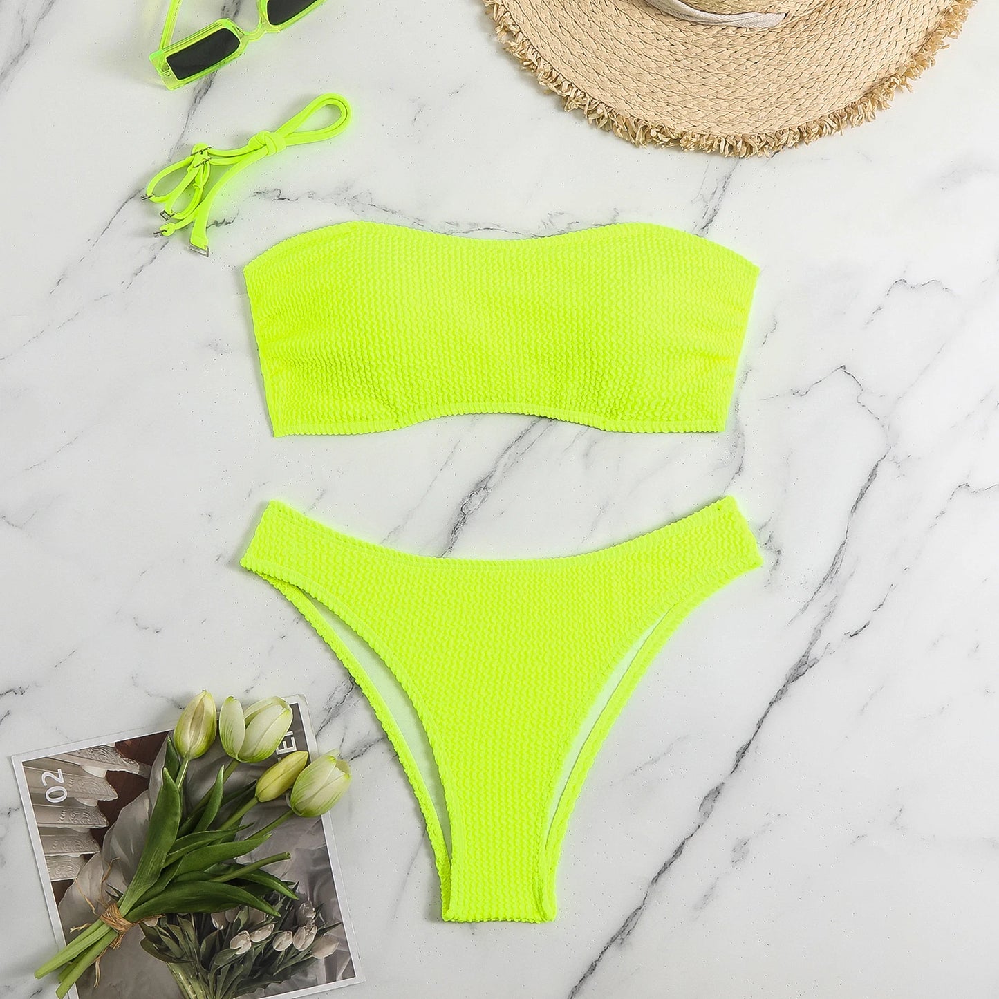 BANDEAU HIGH CUT BIKINI