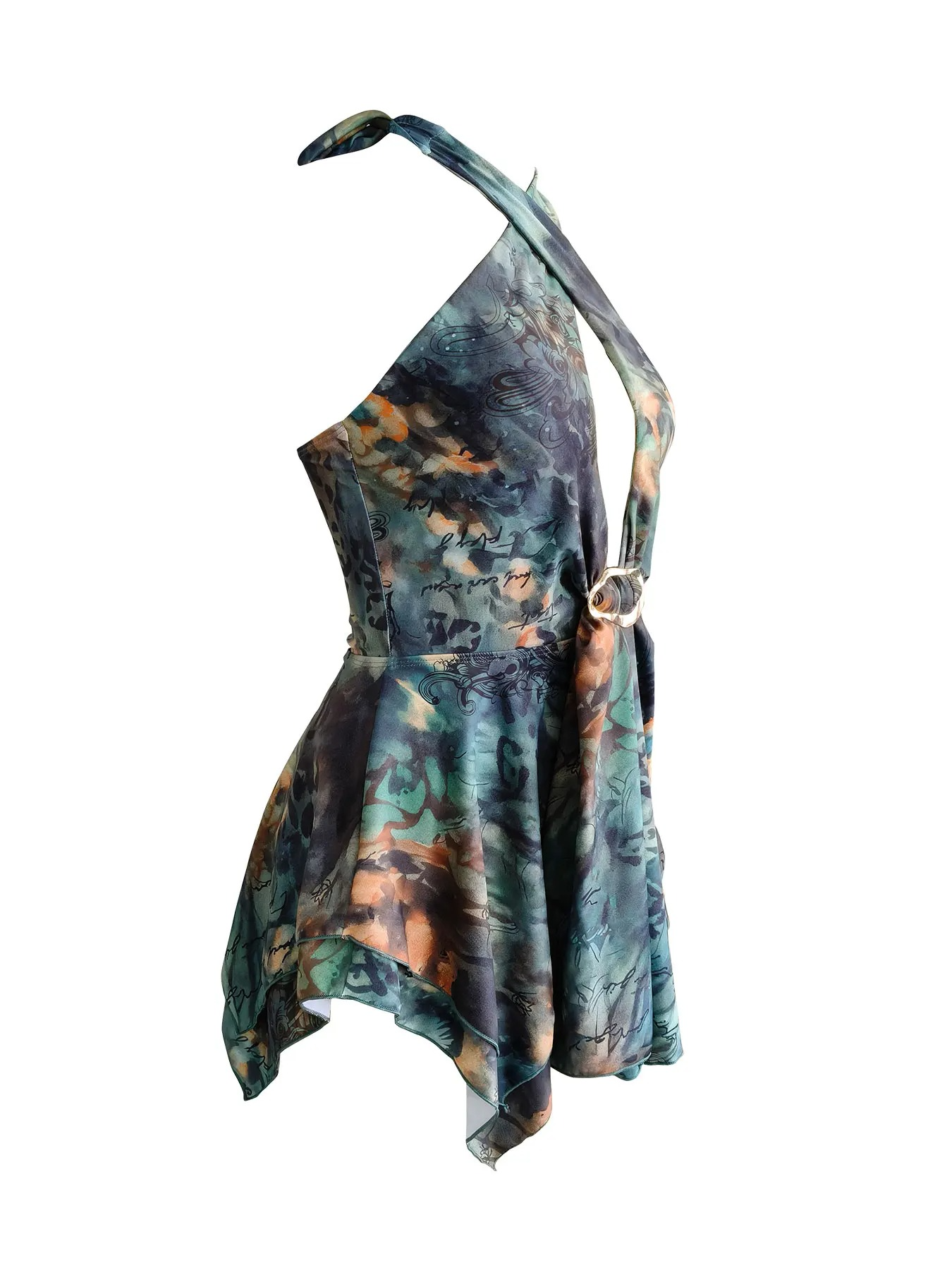 HOLLOW HALTER RESORT WEAR