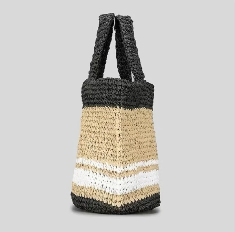 WIDE STRAW CARRY BAG