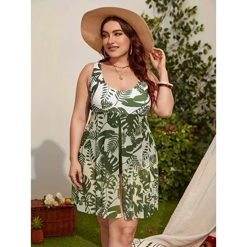 PLUS SIZE TANKINI BEACHWEAR