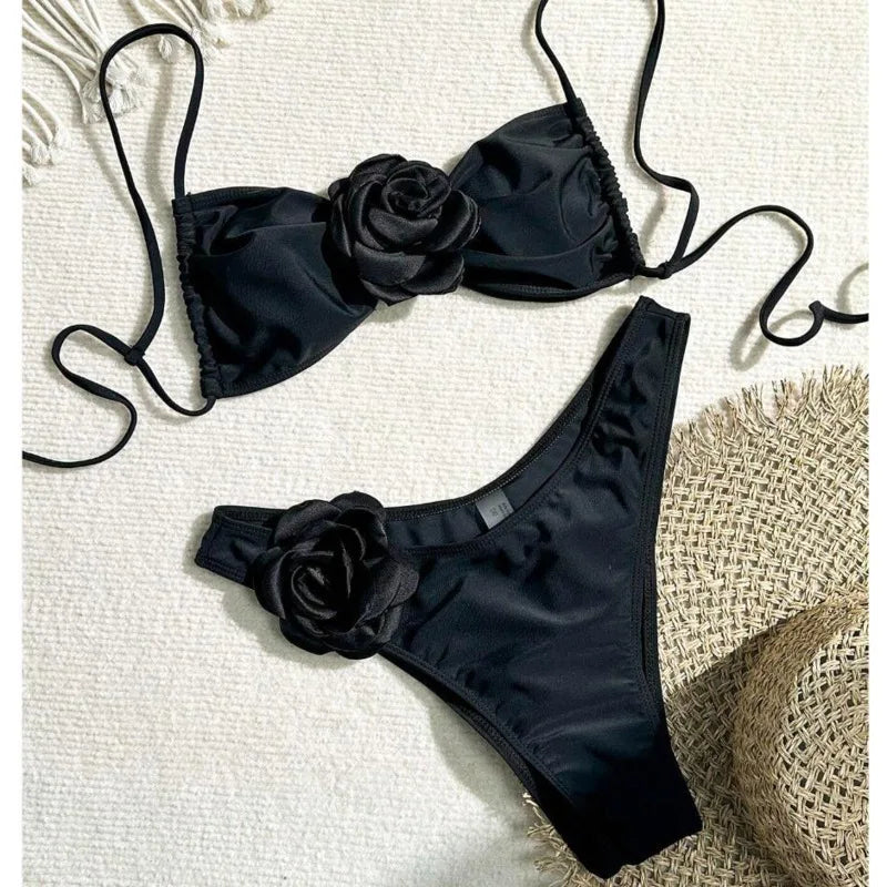 3D FLORAL BIKINI