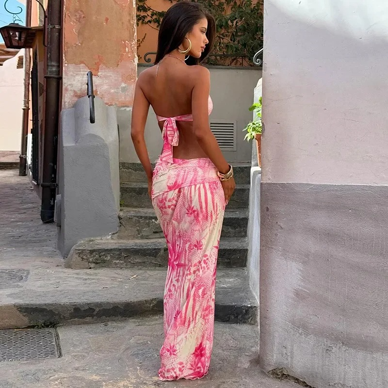 2 PIECE FLORAL RESORT WEAR