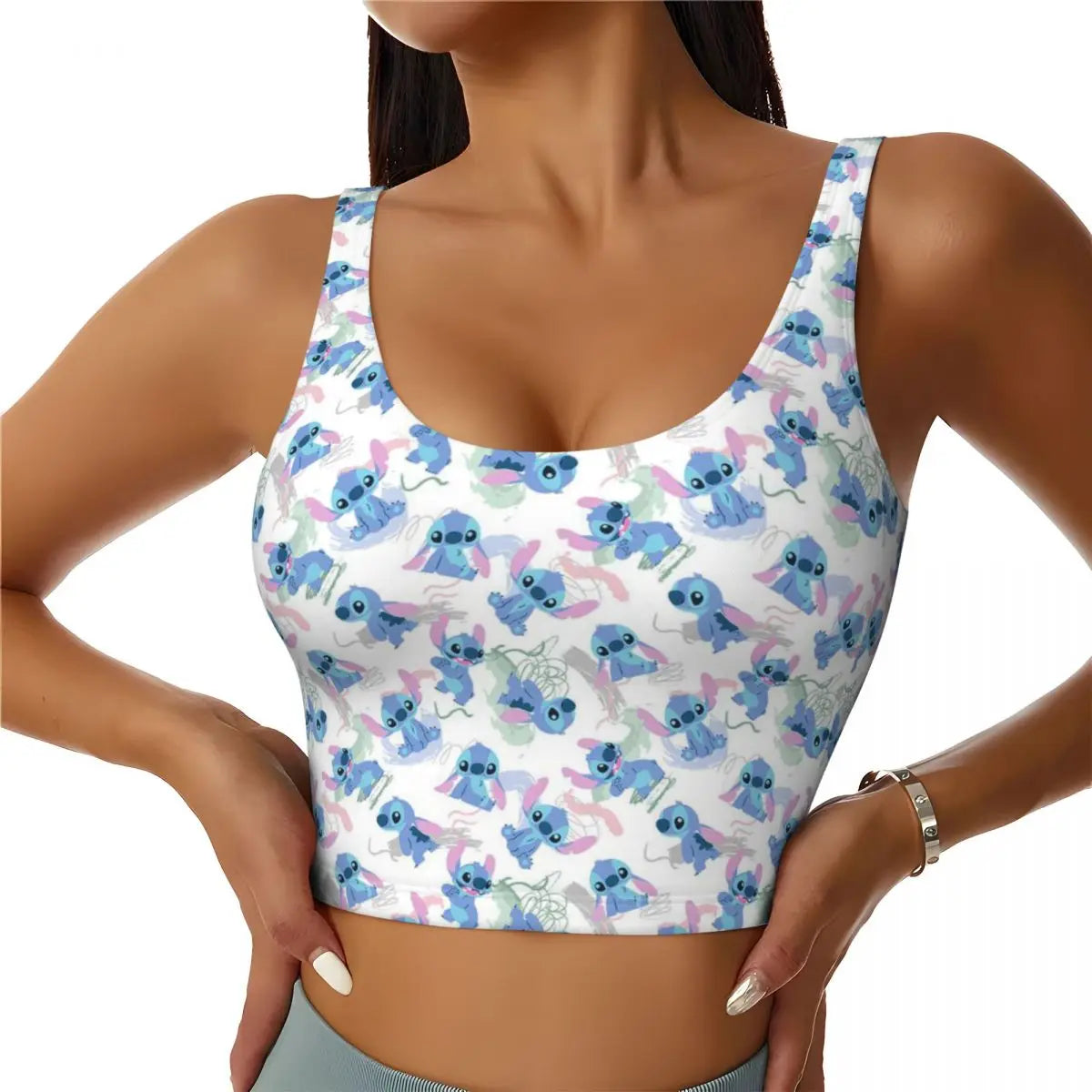 STITCH -THEMED CROP TANK