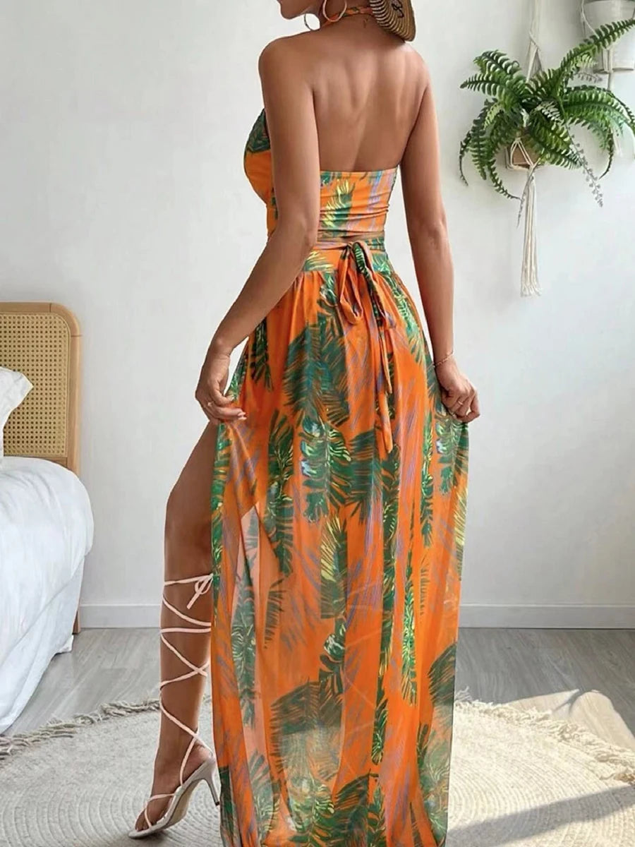 BIKINI WITH SLIT COVERUP