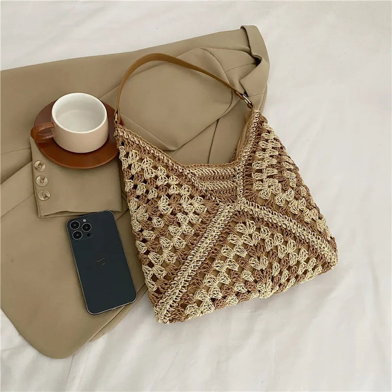 WOVEN SHOULDER BAG