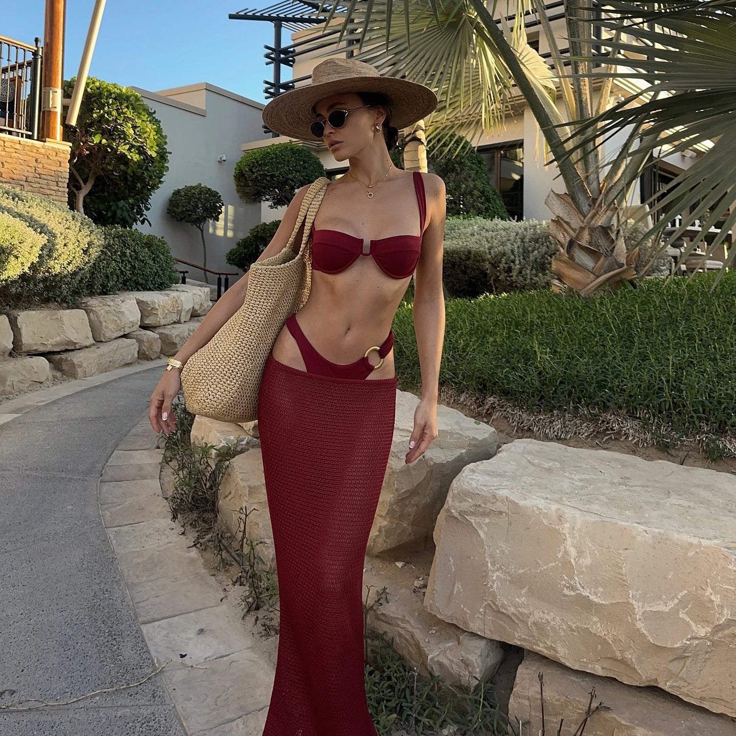 BALCONETTE TOP MESH SKIRT SET