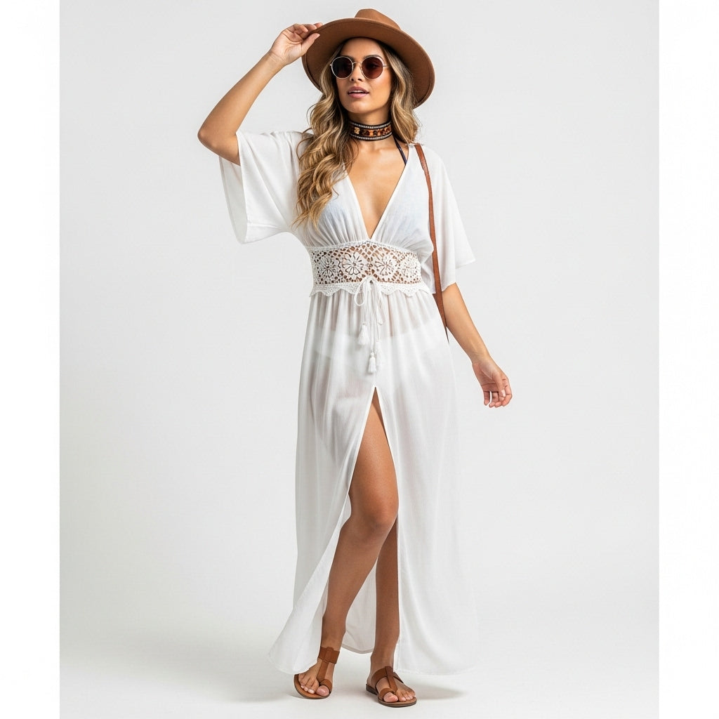 LONG CARDIGAN COVER UP