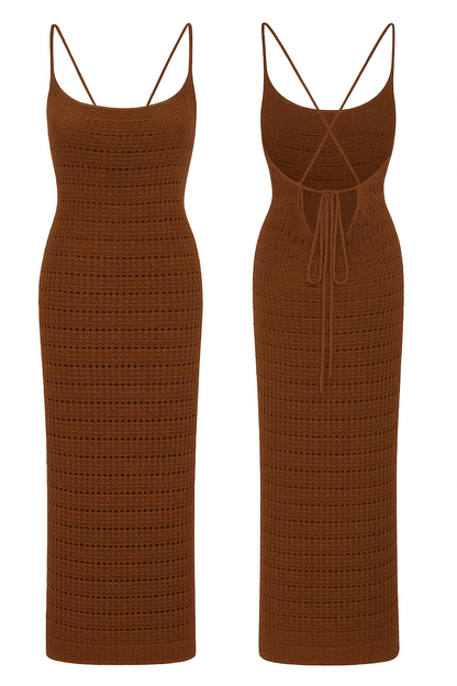 SPAGHETTI STARP DRESS