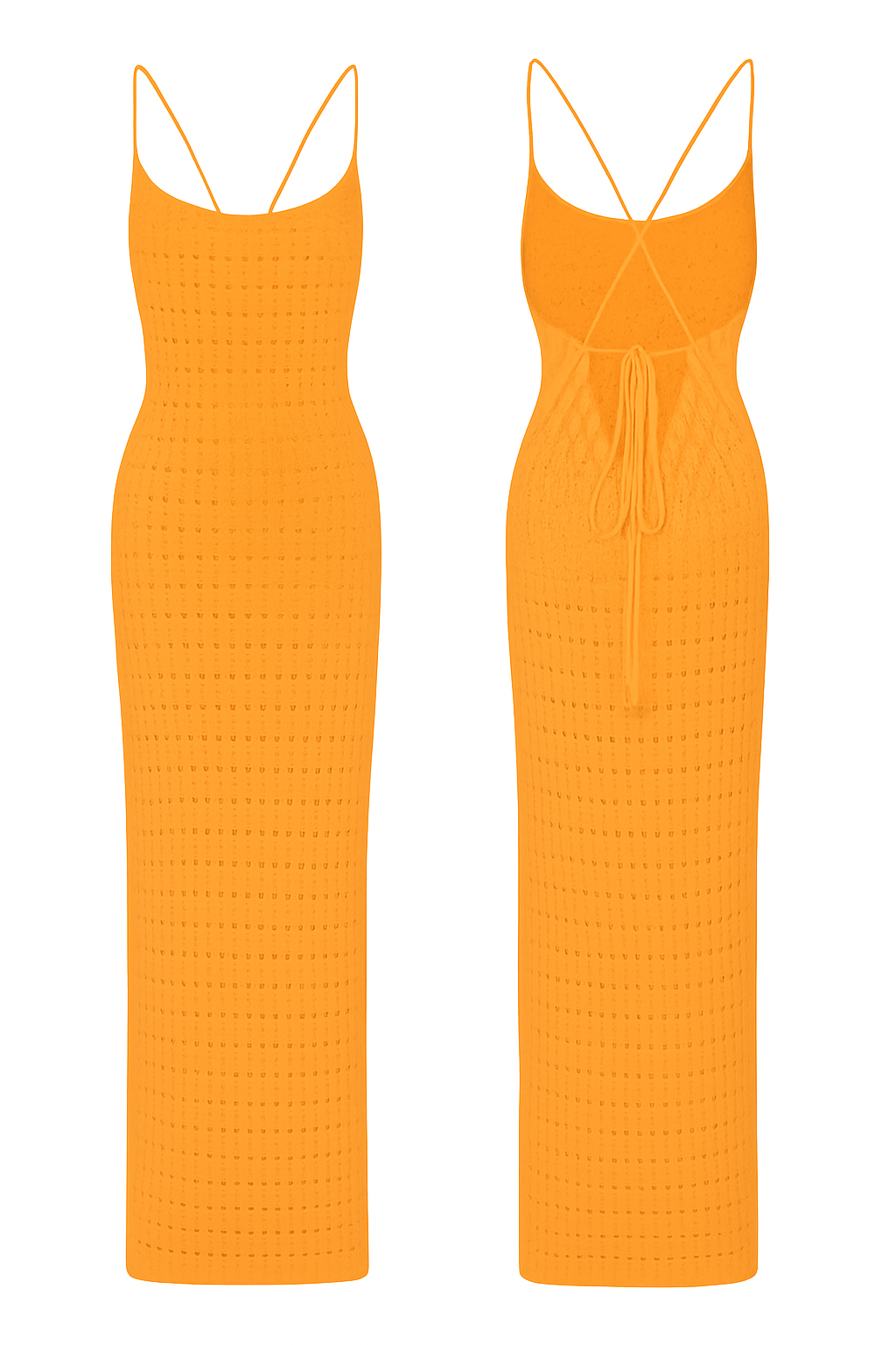 SPAGHETTI STARP DRESS