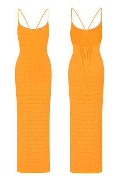 SPAGHETTI STARP DRESS