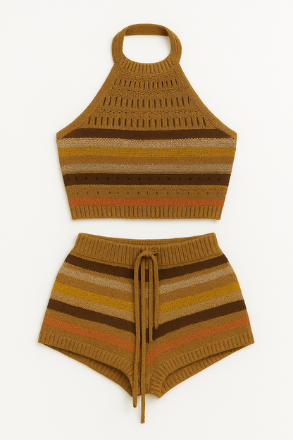 STRIPED TOP WITH SHORT