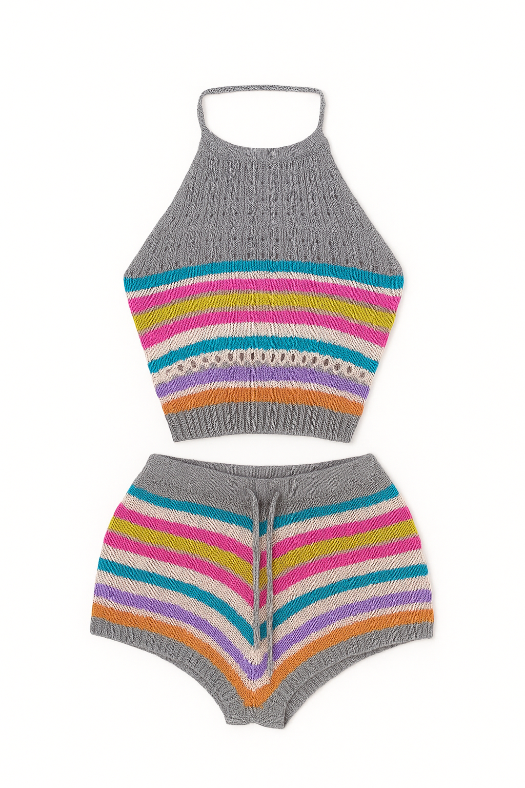 STRIPED TOP WITH SHORT