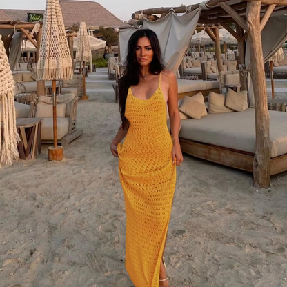 SPAGHETTI STARP DRESS
