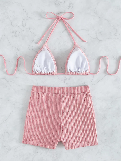 HALTER TOP WITH HIGHWAIST