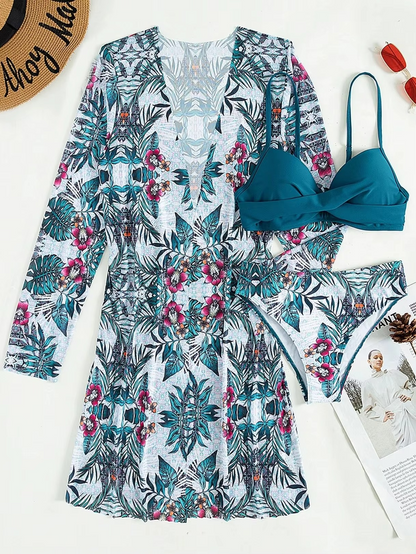 3-PIECE BIKINI WITH COVERUP