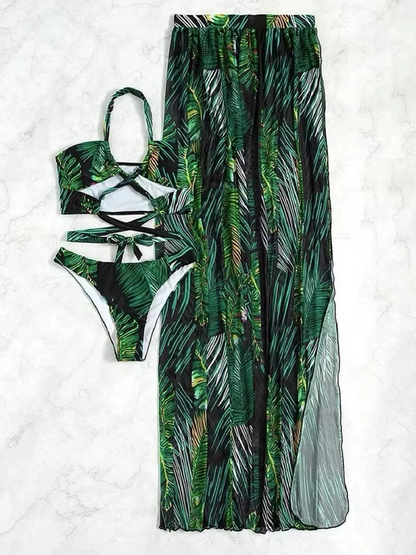 BIKINI WITH SLIT COVERUP
