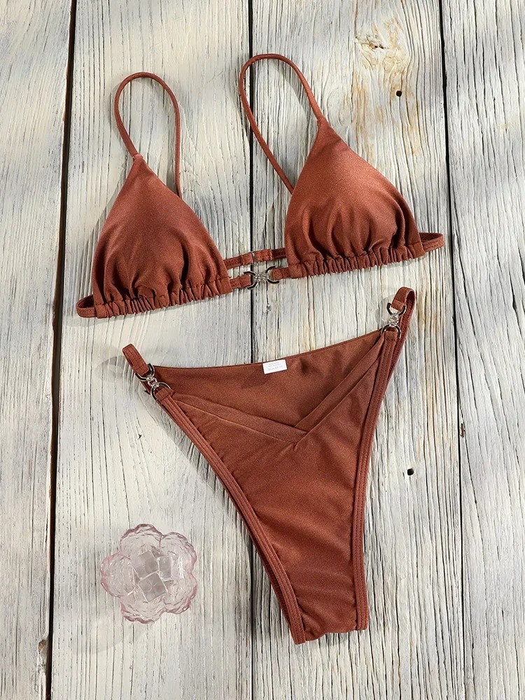 V CUT SOLID BIKINI