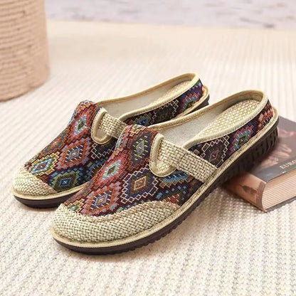 LINEN ALL-SEASON SLIPPERS