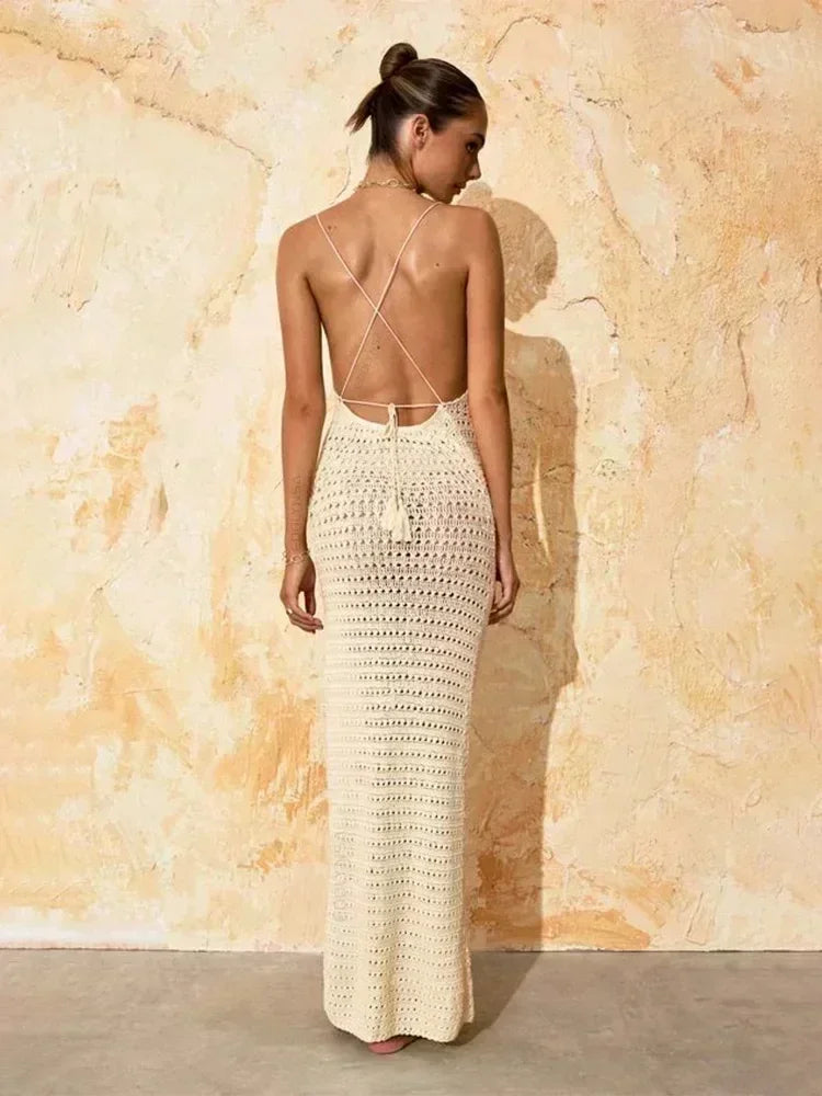 SPAGHETTI STARP DRESS