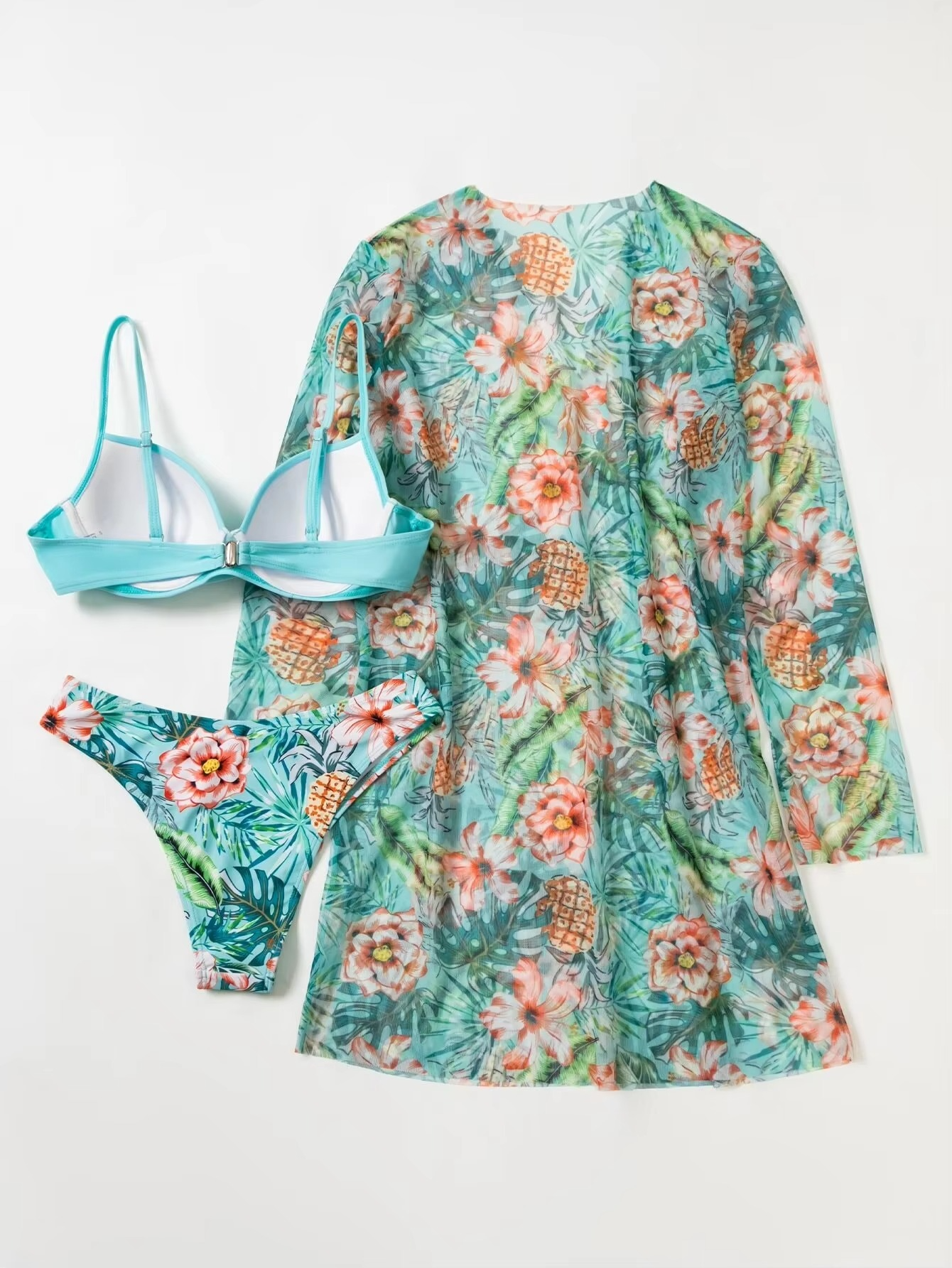 3-PIECE BIKINI WITH COVERUP