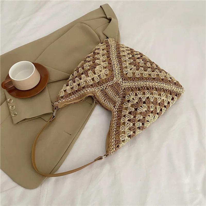 WOVEN SHOULDER BAG