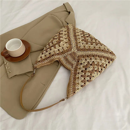 WOVEN SHOULDER BAG