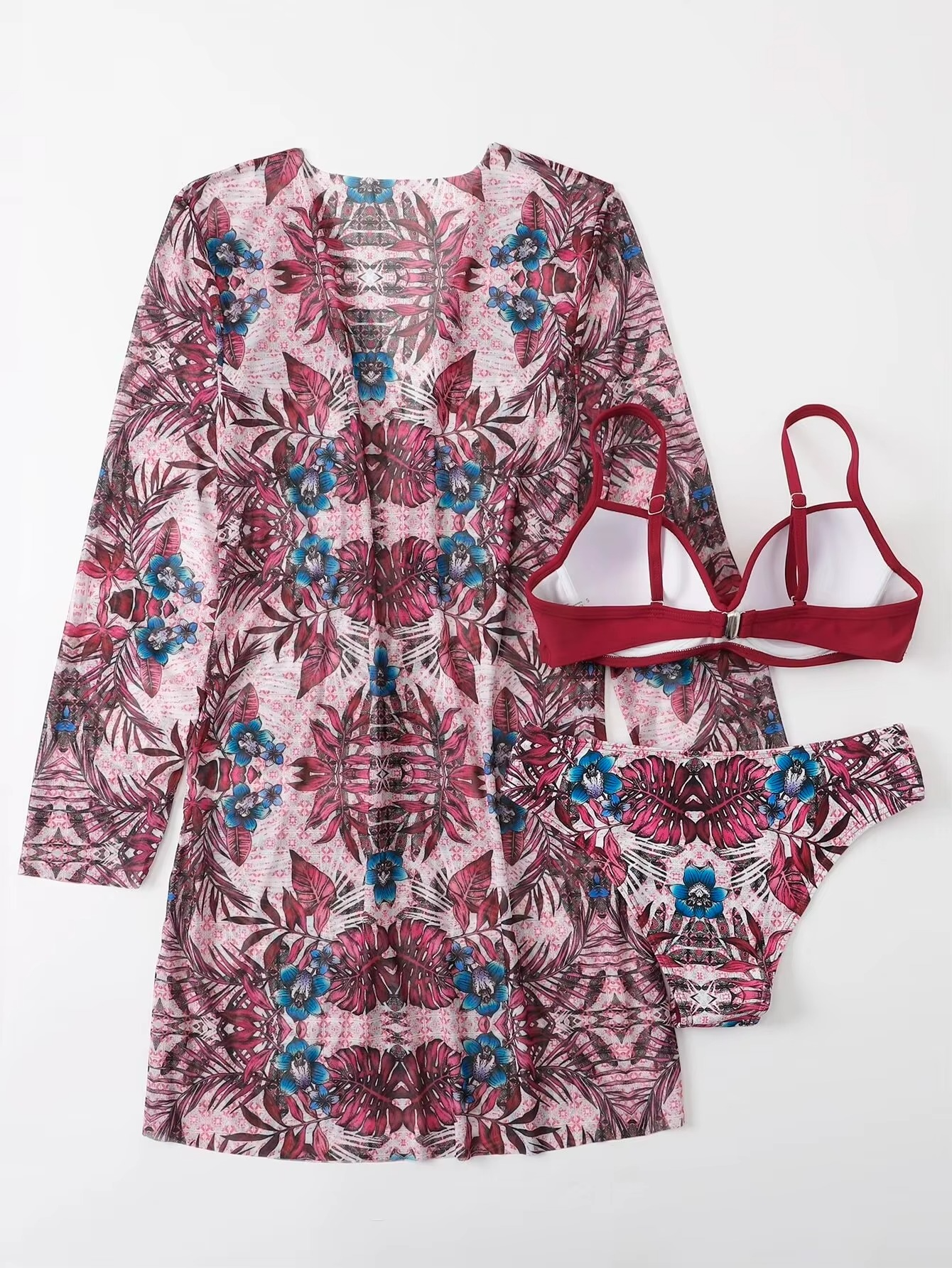 3-PIECE BIKINI WITH COVERUP