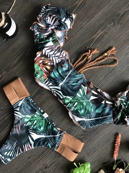 RUFFLE PUSHUP BIKINI