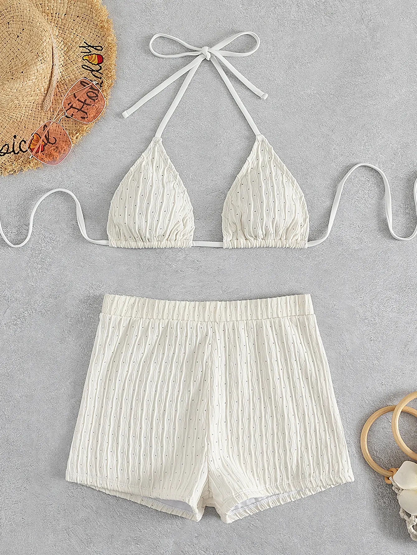 HALTER TOP WITH HIGHWAIST