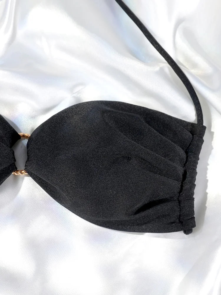 HALTER LOW WAIST BIKINI SET