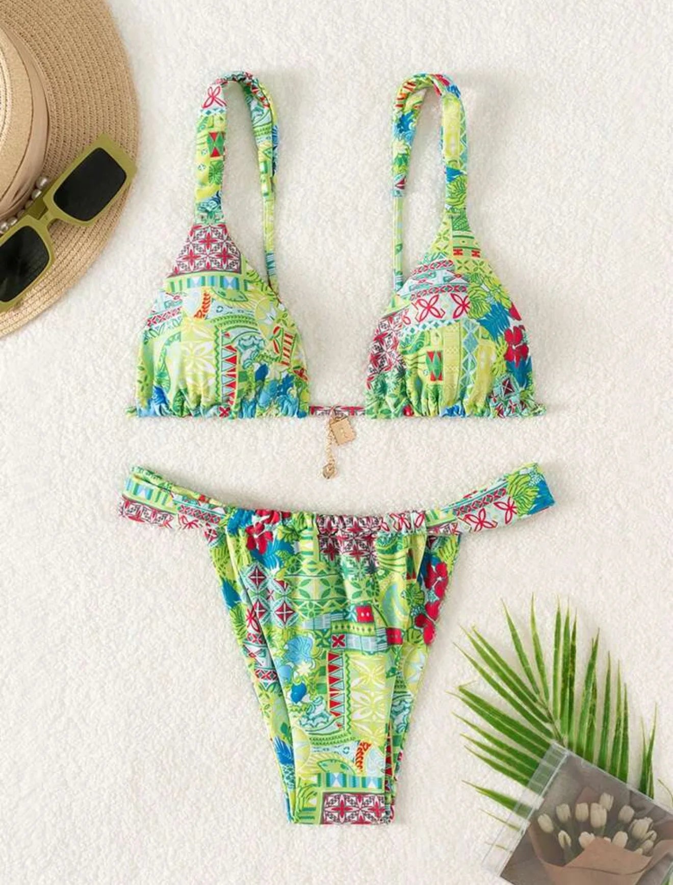 STRAPPY TRIANGLE BIKINI SET