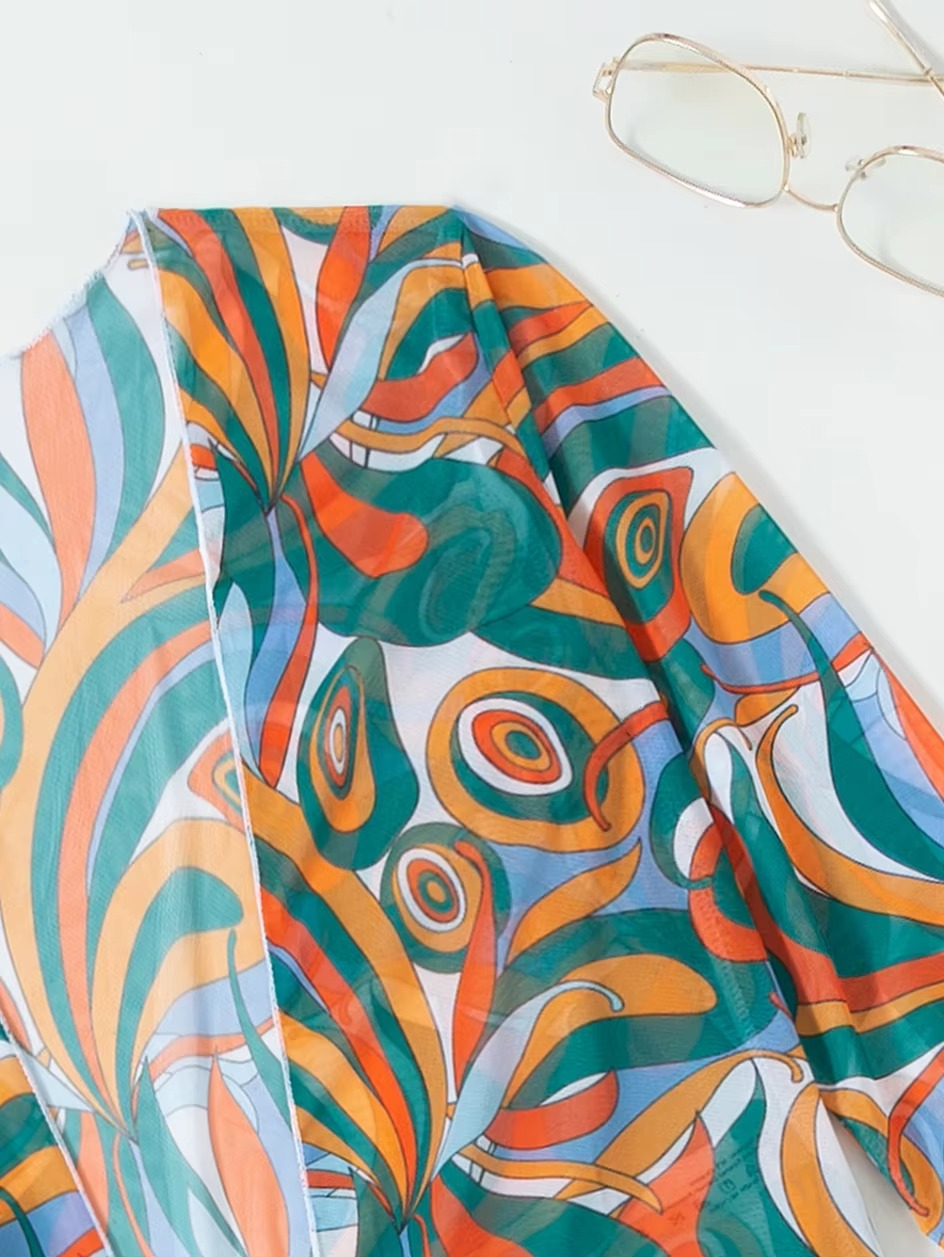 3-PIECE TROPICAL BEACHWEAR
