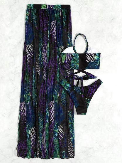 BIKINI WITH SLIT COVERUP