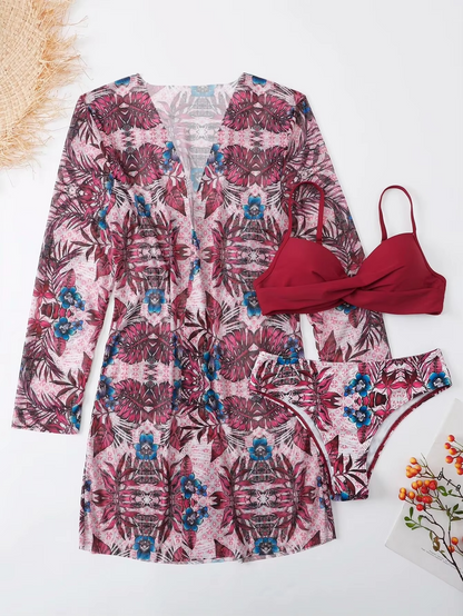 3-PIECE BIKINI WITH COVERUP