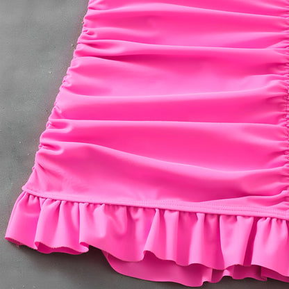 HOT PINK SKIRT COVER-UP