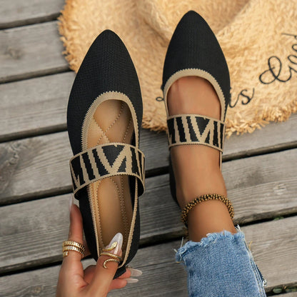 BALLET FLAT MESH SHOE