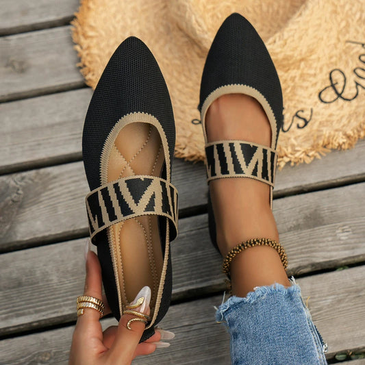 BALLET FLAT MESH SHOE