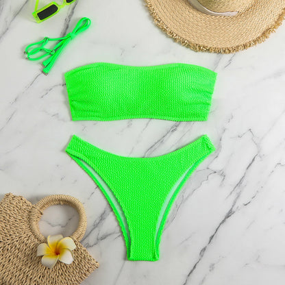 BANDEAU HIGH CUT BIKINI