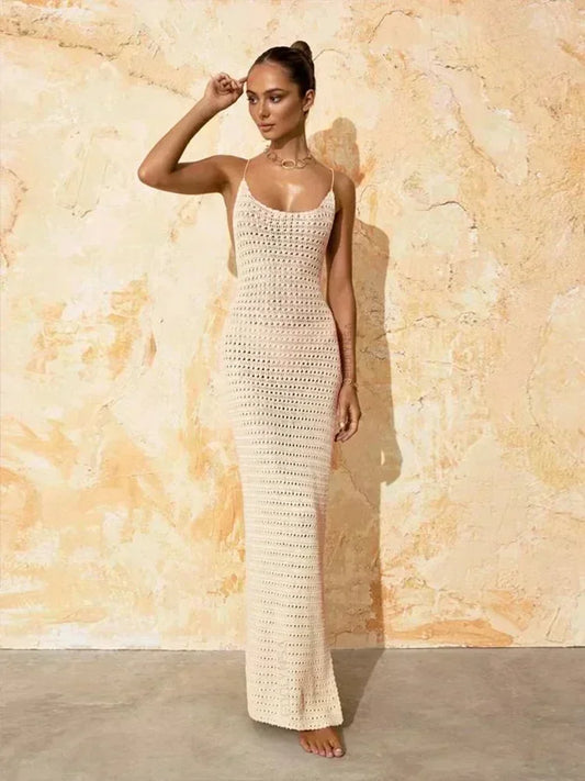 SPAGHETTI STARP DRESS