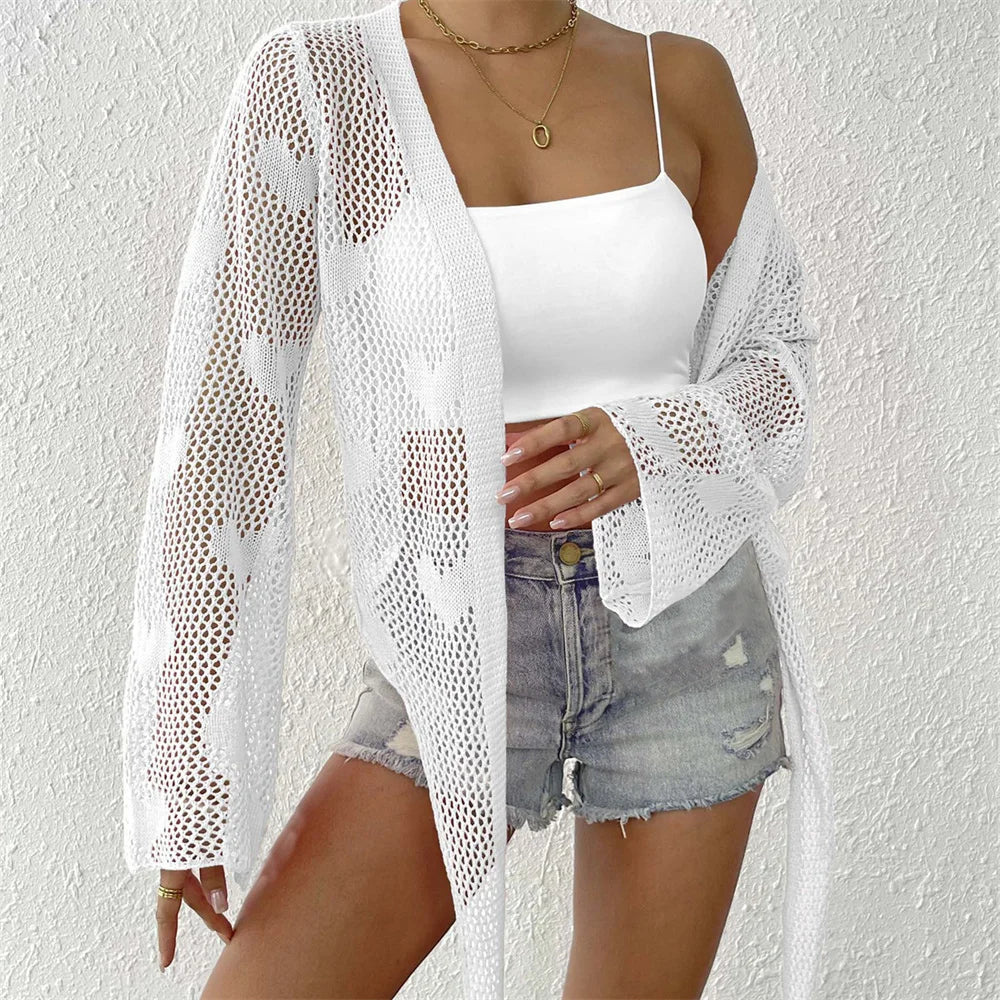 LACE TIE-UP COVER-UP