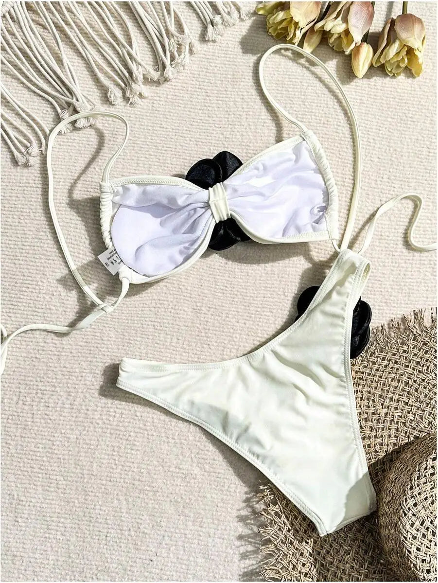 3D FLORAL BIKINI