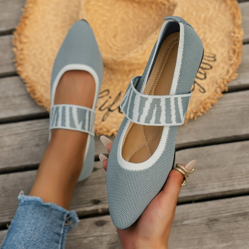 BALLET FLAT MESH SHOE
