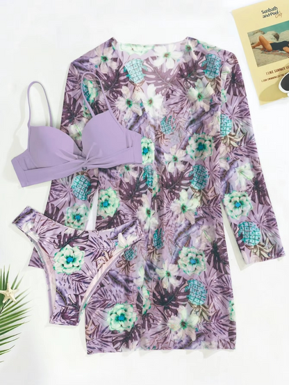 3-PIECE BIKINI WITH COVERUP