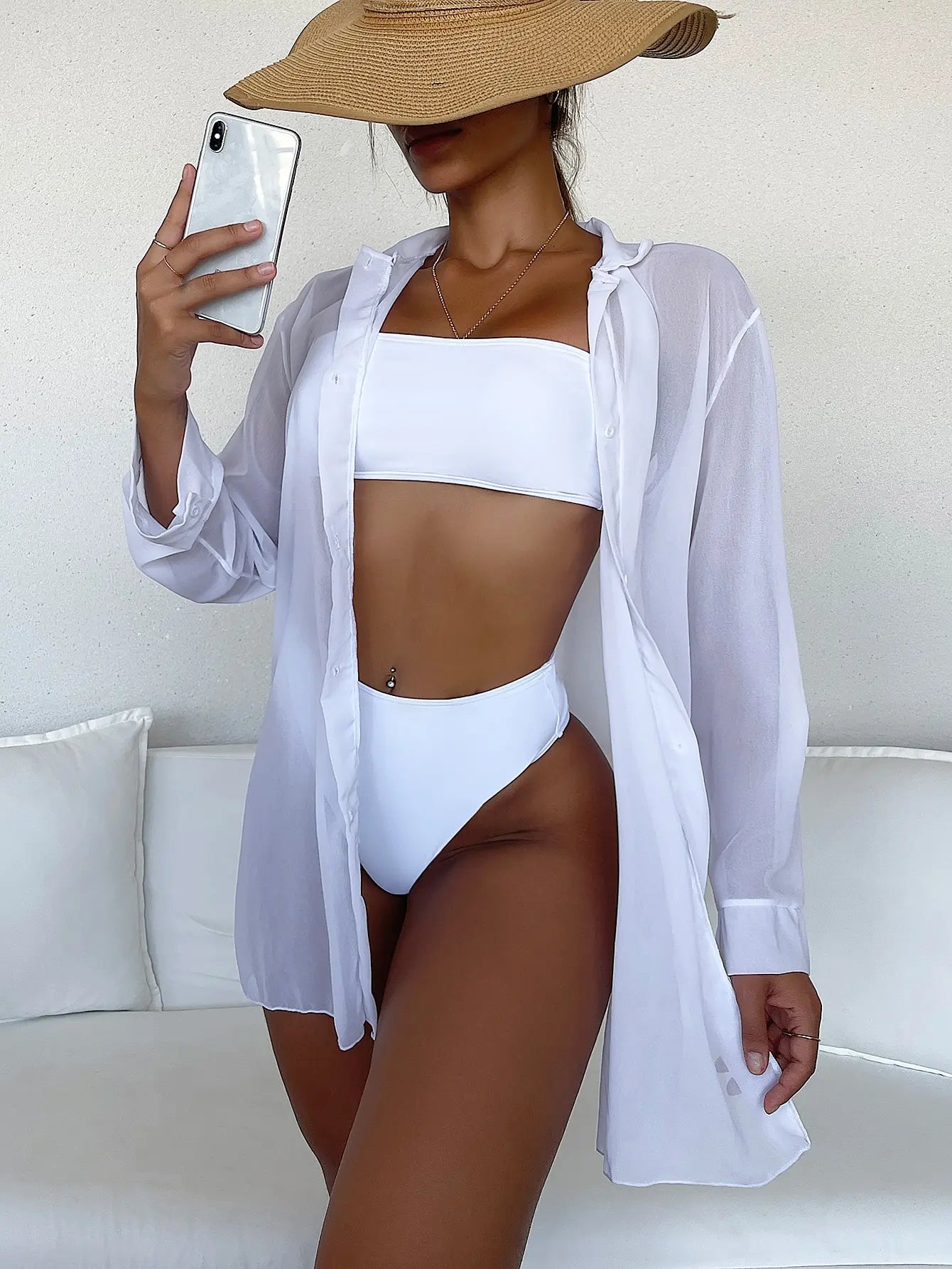 PLAIN OPEN FRONT COVER-UP