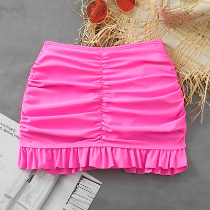 HOT PINK SKIRT COVER-UP