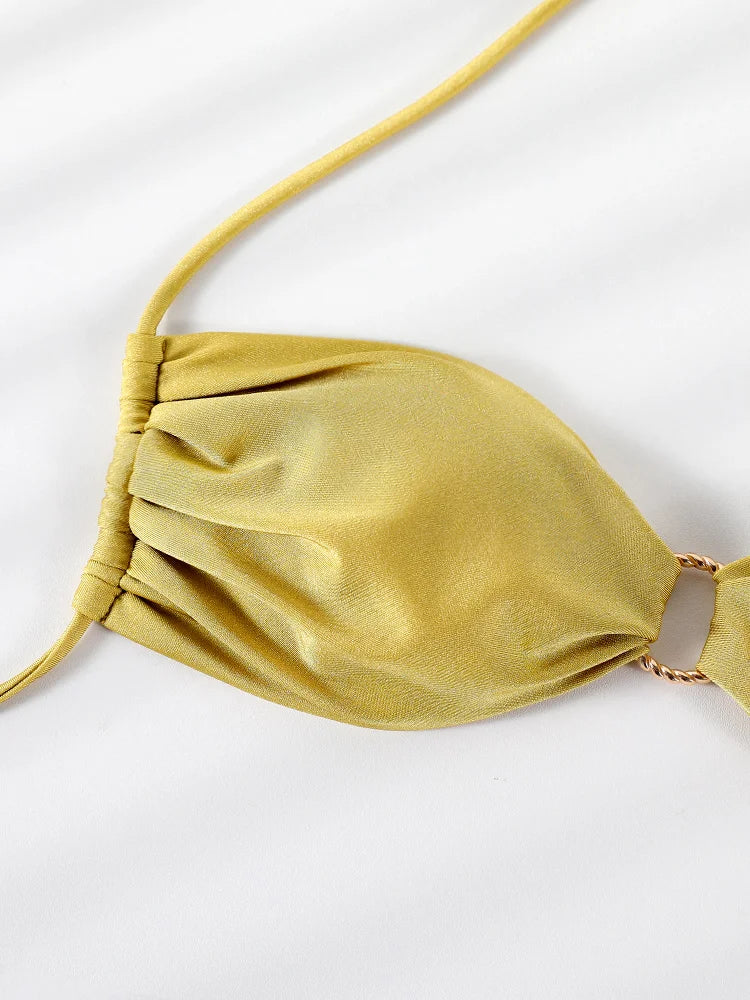HALTER LOW WAIST BIKINI SET
