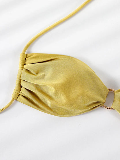 HALTER LOW WAIST BIKINI SET