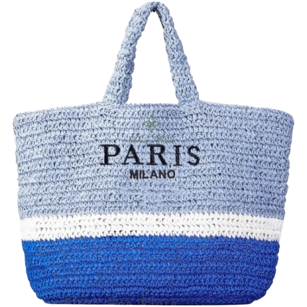 WIDE STRAW CARRY BAG