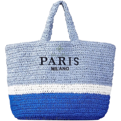 WIDE STRAW CARRY BAG